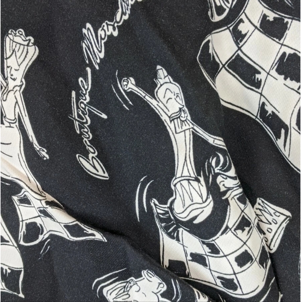 Boutique Moschino Casual Dress, Black Print, Women's 40 (US 6) - Picture 3 of 4